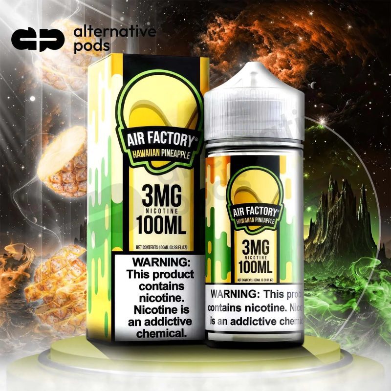 AIR FACTORY Synthetic Nicotine E-Liquid 100ML - Hawaiian Pineapple