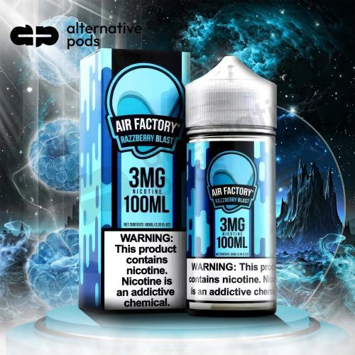 AIR FACTORY Synthetic Nicotine E-Liquid 100ML - Razzberry Blast 