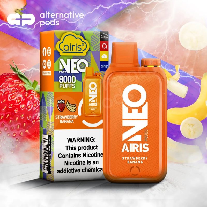 AIRIS NEO P8000 Disposable Vape - Strawberry Banana