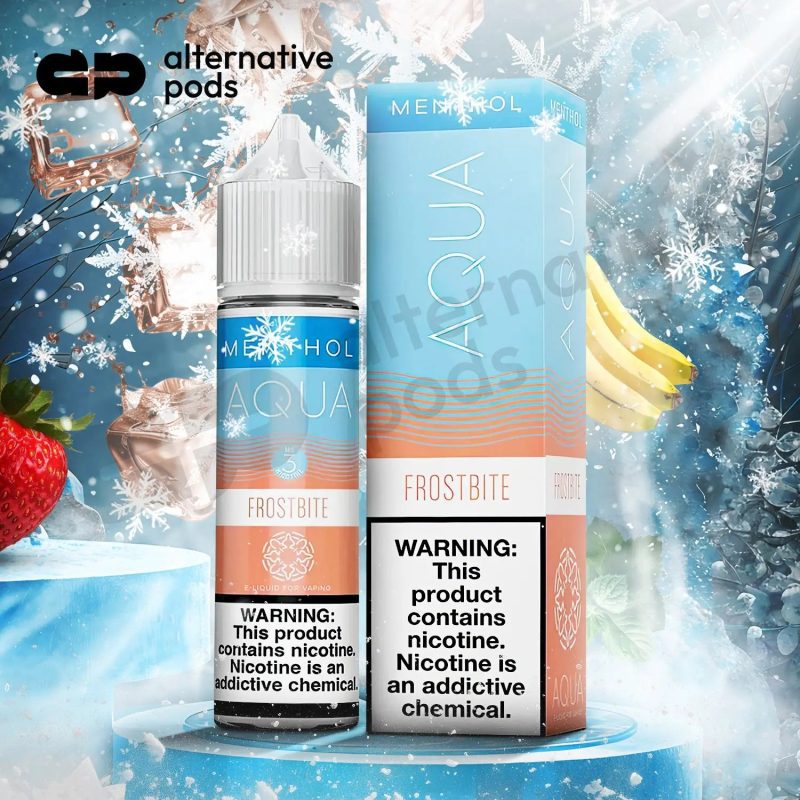 Aqua Menthol Collection Synthetic Nicotine E-Liquid By Marina Vape 60ML - Frostbite