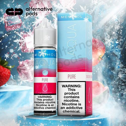 Aqua Menthol Collection Synthetic Nicotine E-Liquid By Marina Vape 60ML - Pure 