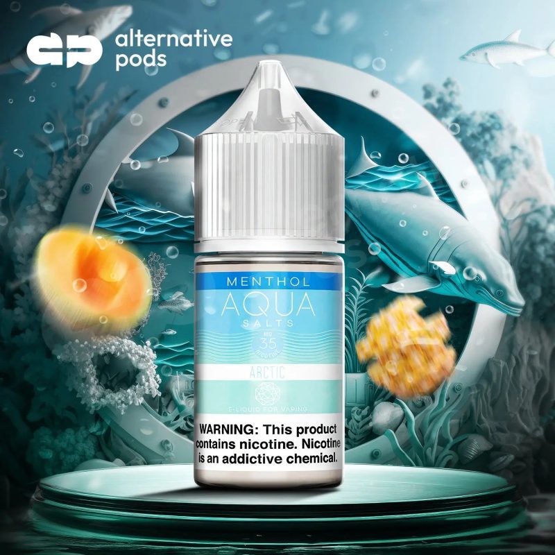 Aqua Salts Menthol Collection Synthetic Nicotine Salt E-Liquid By Marina Vape 30ML - Alternative pods | Online Vape & Smoke Shop