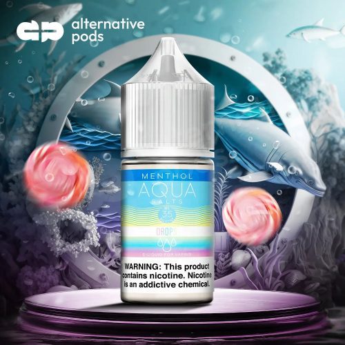 Aqua Salts Menthol Collection Synthetic Nicotine Salt E-Liquid By Marina Vape 30ML - Alternative pods | Online Vape & Smoke Shop