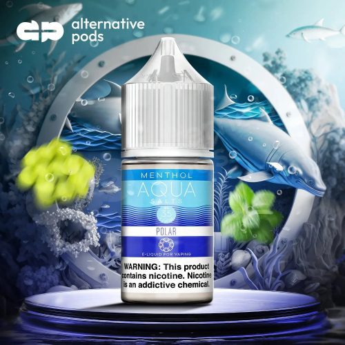 Aqua Salts Menthol Collection Synthetic Nicotine Salt E-Liquid By Marina Vape 30ML - Alternative pods | Online Vape & Smoke Shop