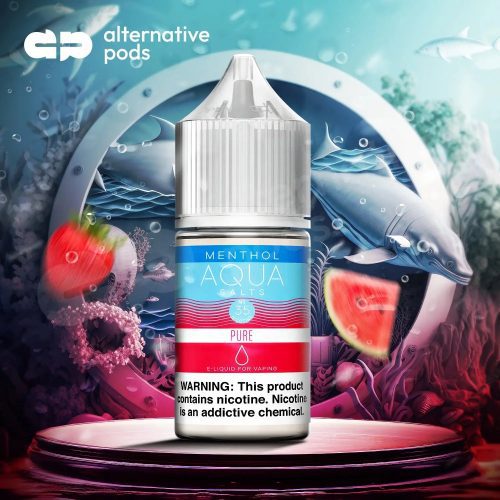 Aqua Salts Menthol Collection Synthetic Nicotine Salt E Liquid By Marina Vape 30ML Marina Vape 209119096 1