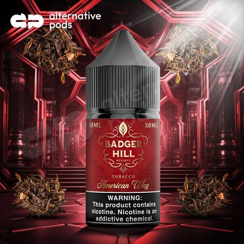 Badger Hill Reserve Synthetic Nicotine Salt E-Liquid 30ML - Alternative pods | Online Vape & Smoke Shop