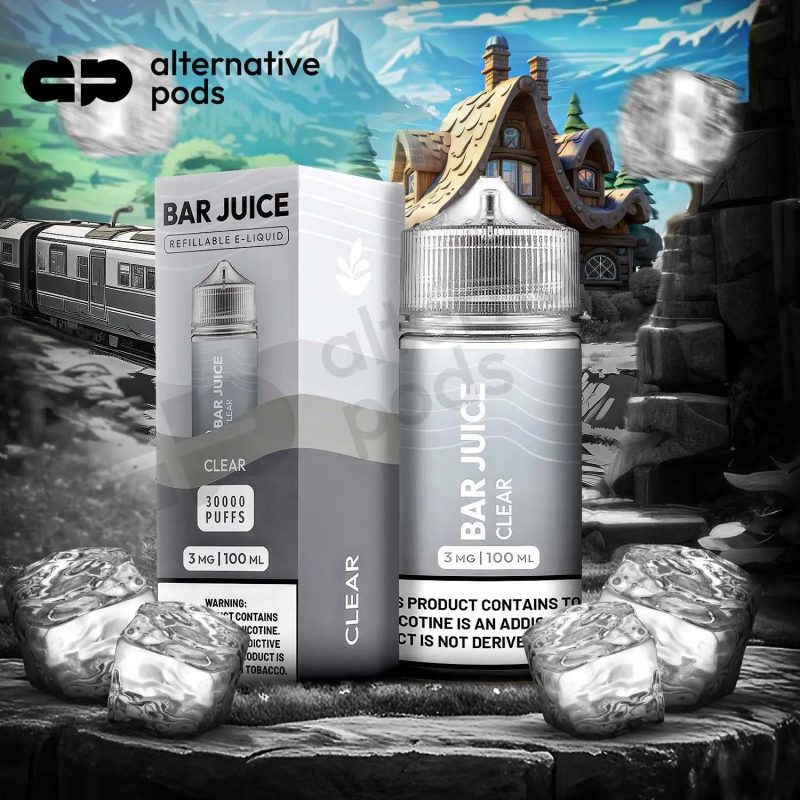 Bar Juice BJ 30000 Synthetic Nicotine Refillable E-Liquid 100ML - Clear