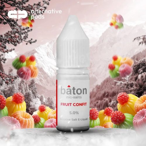 Baton Nic-Salts Nicotine Salt E-Liquid 10ML - Fruit Confit