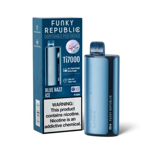 Funky Republic Ti7000 Disposable - Blue Razz Ice 