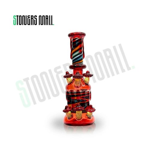 Pomegranate with mushrooms Ruby Rush 8 Heady Rig Danlee Glass Danlee Glass 209493376