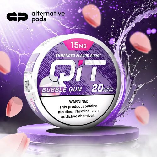 QIT Nicotine Salt  Pouches 20ct - Bubble Gum