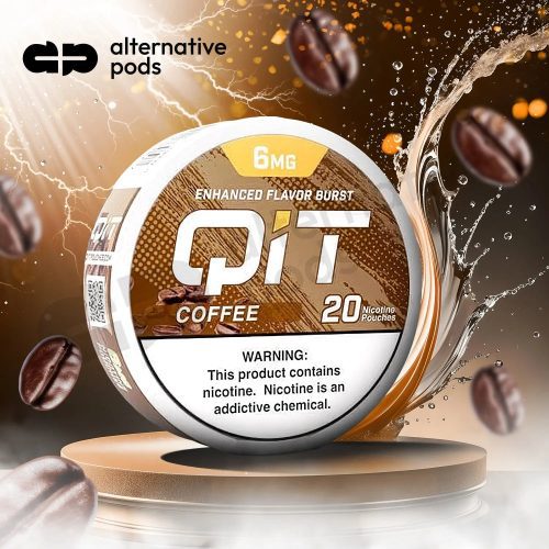 QIT Nicotine Salt  Pouches 20ct - Coffee