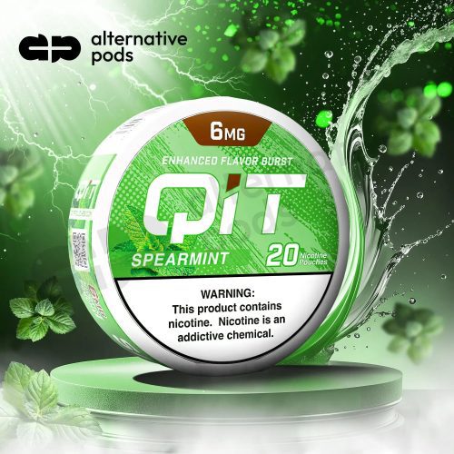 QIT Nicotine Salt  Pouches 20ct - Spearmint 