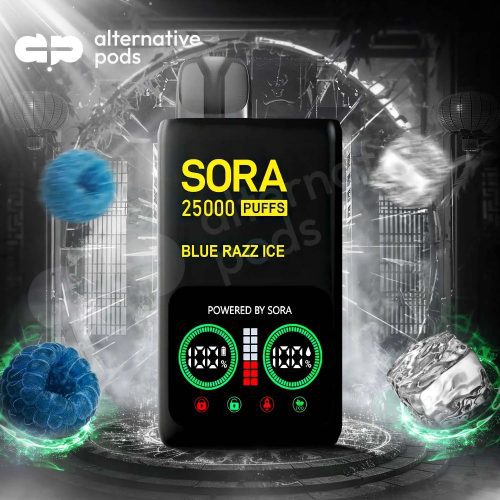 SORA 25000 Disposable - Blue Razz Ice