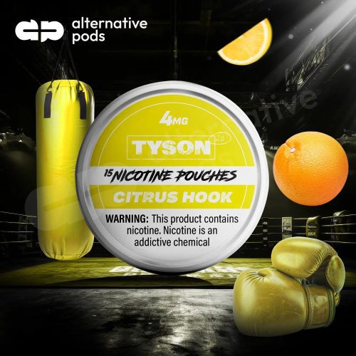 TYSON 2.0 Nicotine Pouches - Citrus Hook 4mg