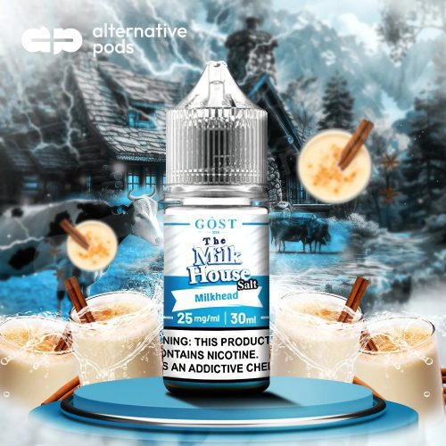 The Milk House Salt By Gost Vapor Nicotine Salt E-Liquid 30ML - Alternative pods | Online Vape & Smoke Shop